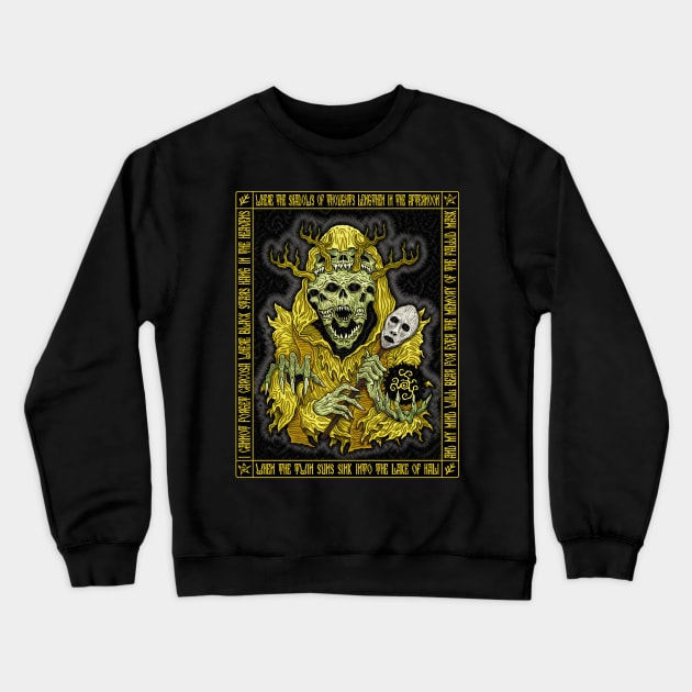 Yellow King Icon - Azhmodai 2018 Crewneck Sweatshirt by azhmodai